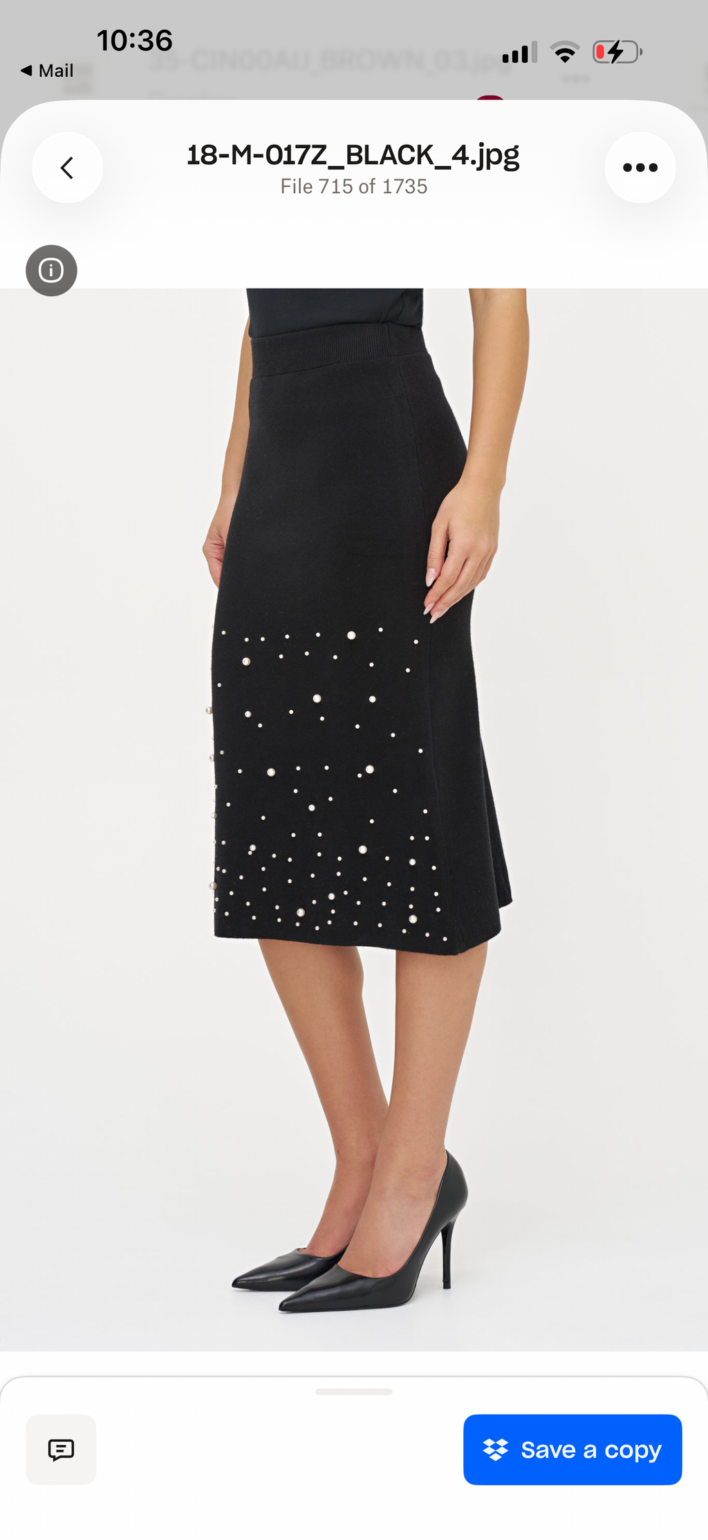 M Made in Italy Knit Skirt