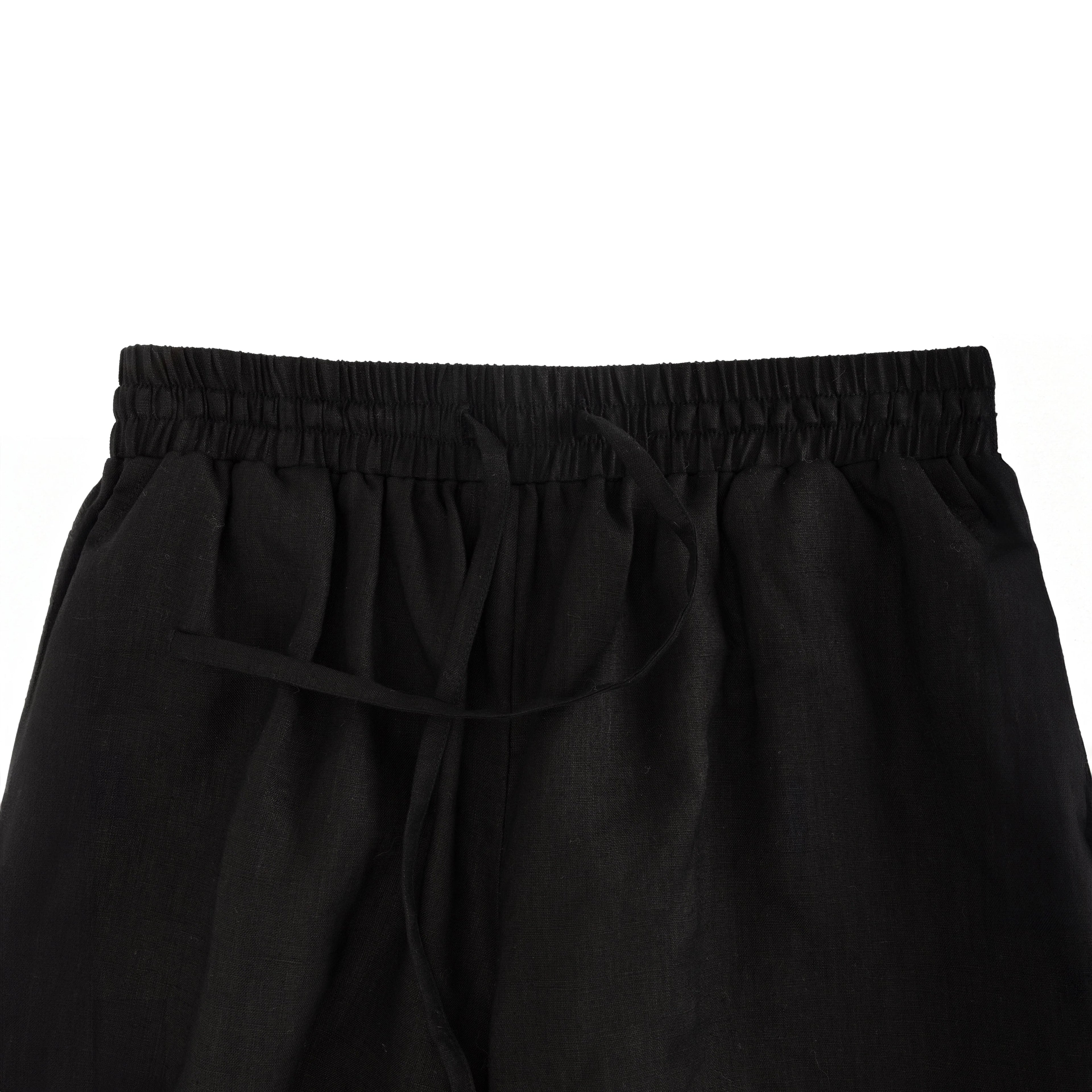 Linen Pant in Black