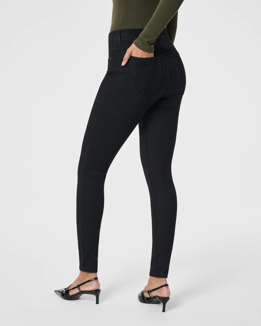 SPANXshape Ankle Skinny Jean in Black