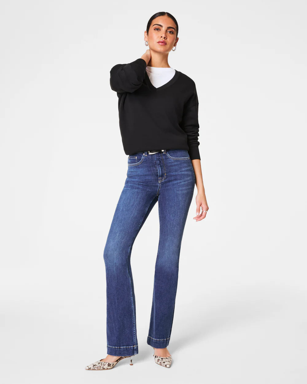 Flare Jeans in Authentic Blue