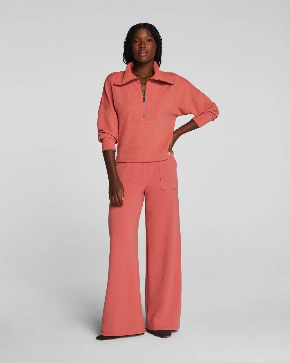 SPANX AirEssentials®  Wide Leg Pant in Clay
