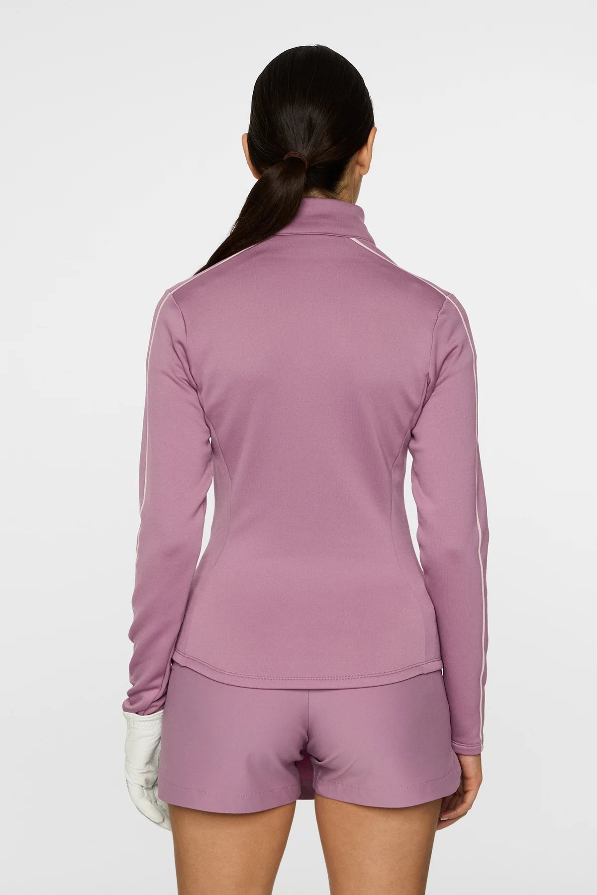 Nefe Quarter Zip Mid Layer in Very Grape