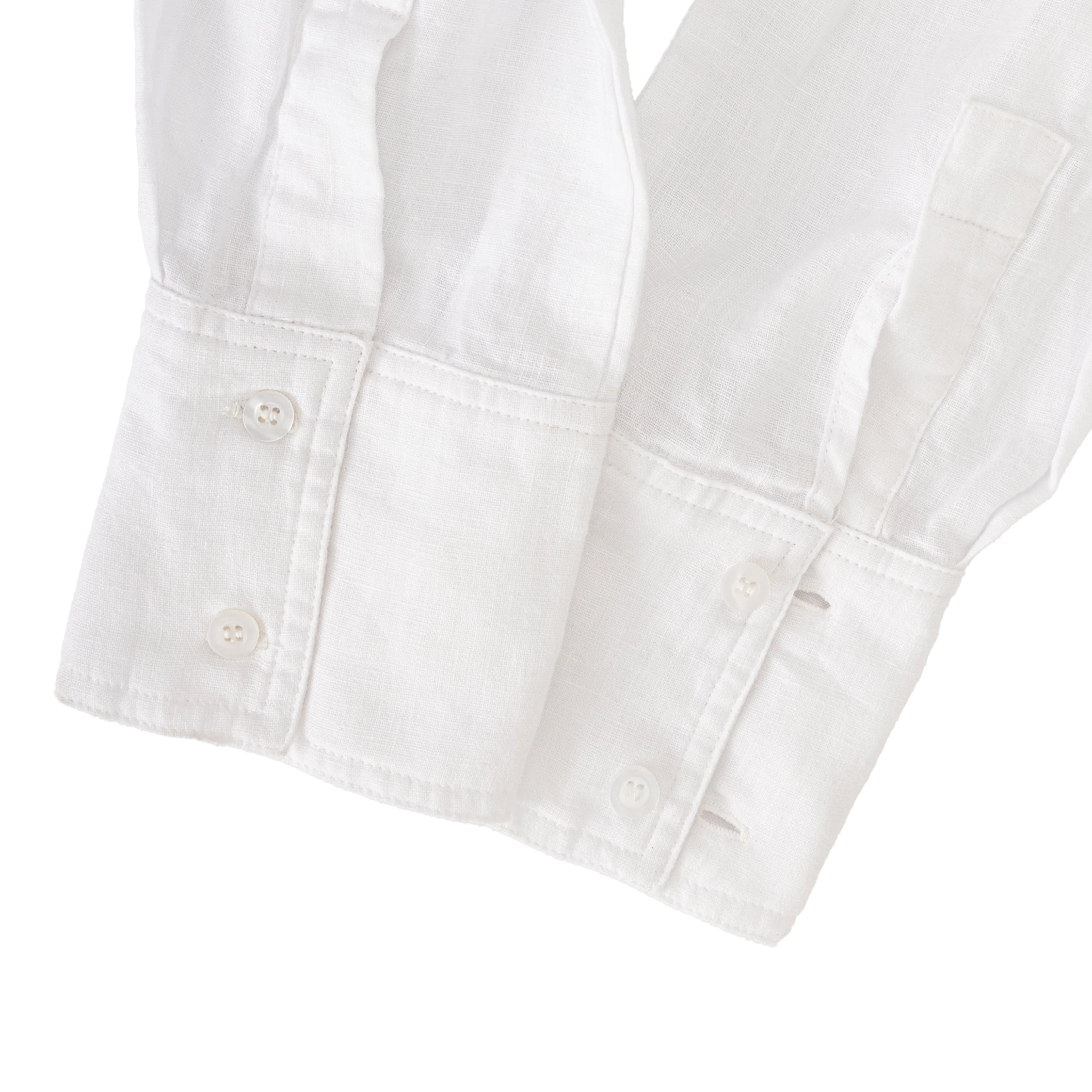 Linen Button Up in White