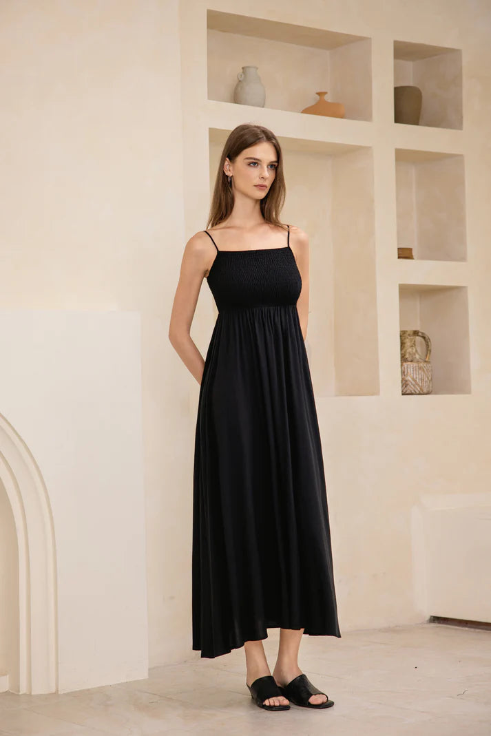 Linen Dress in Denim