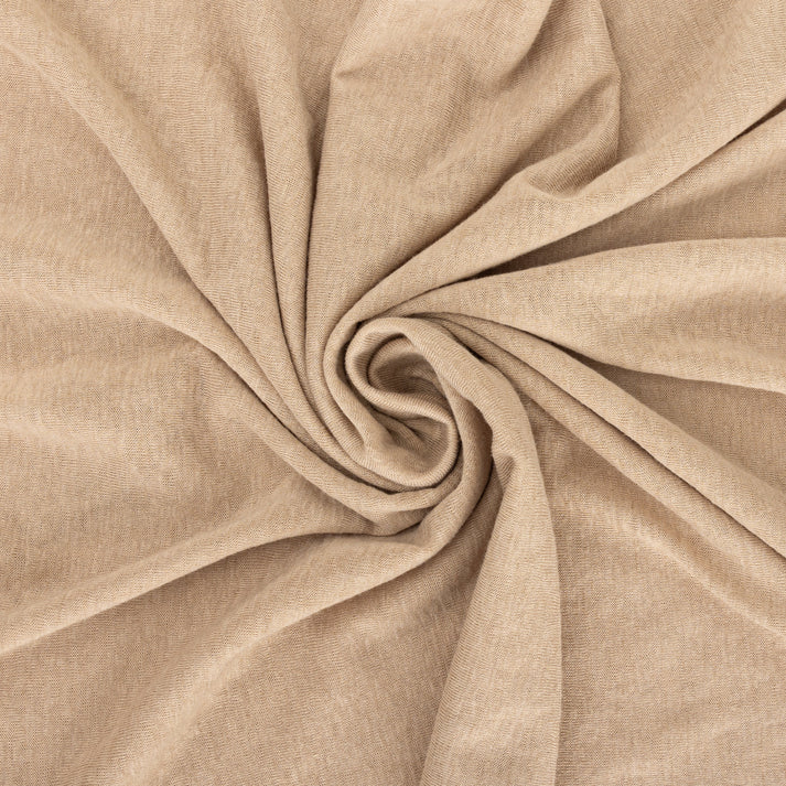 Linen V-Neck T-Shirt - Sand