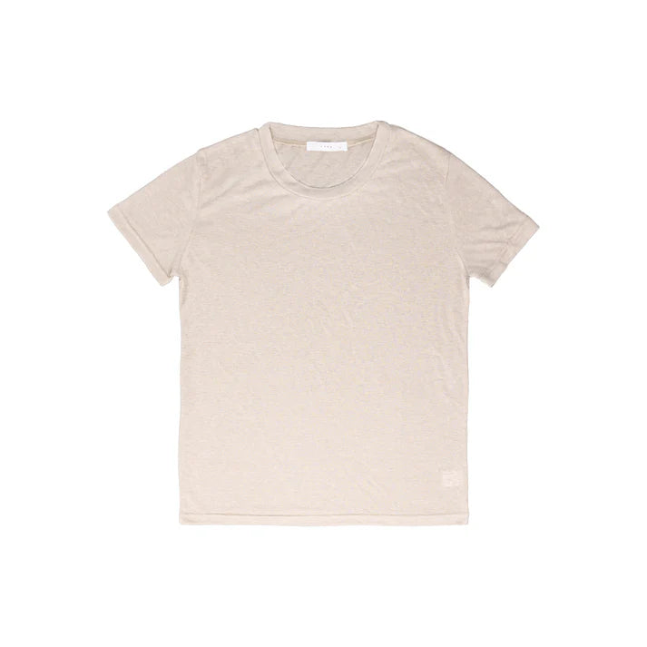 Linen T-Shirt in Sand