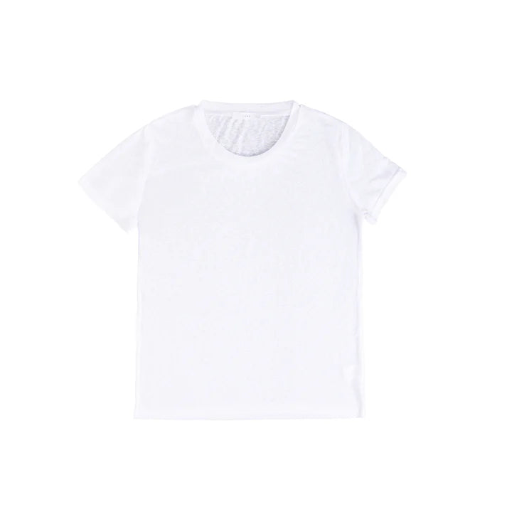 Linen T-Shirt in White