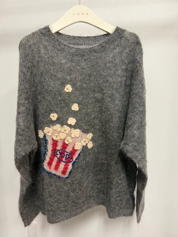 Popcorn Sweater - Grey