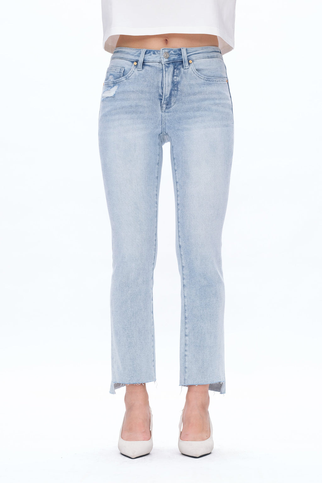 Daisy Mid-Rise Slim Denim in  Wave