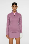 Nefe Quarter Zip Mid Layer in Very Grape