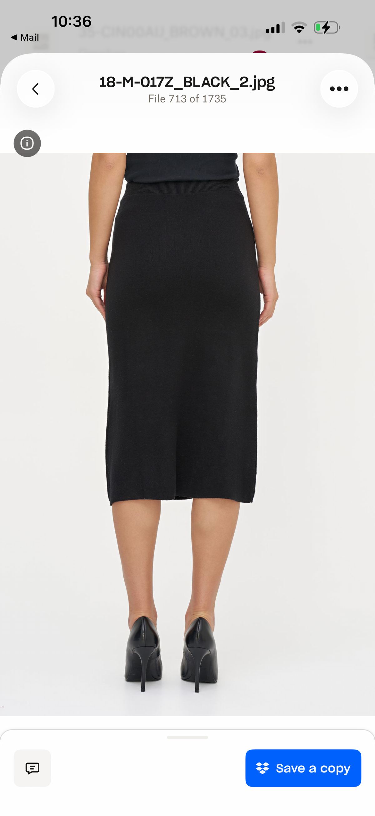 M Made in Italy Knit Skirt