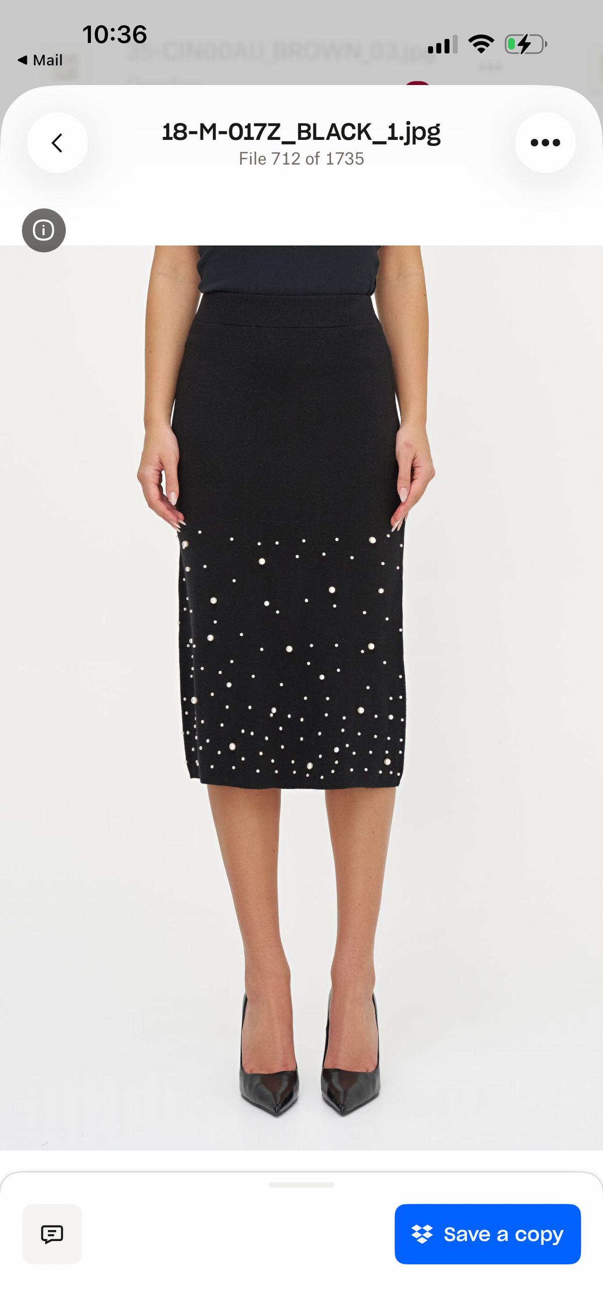 M Made in Italy Knit Skirt
