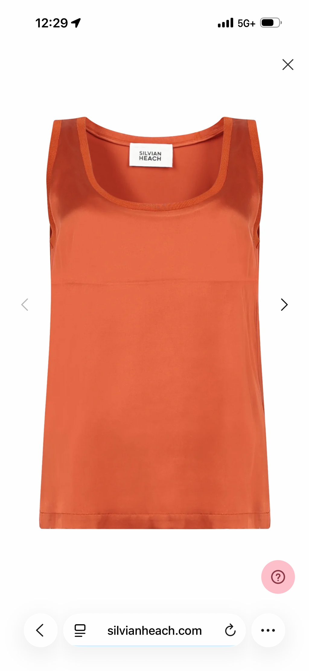 Silvian Heach Terracotta Tank