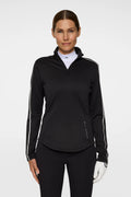 Nefe Quarter Zip Mid Layer in Black