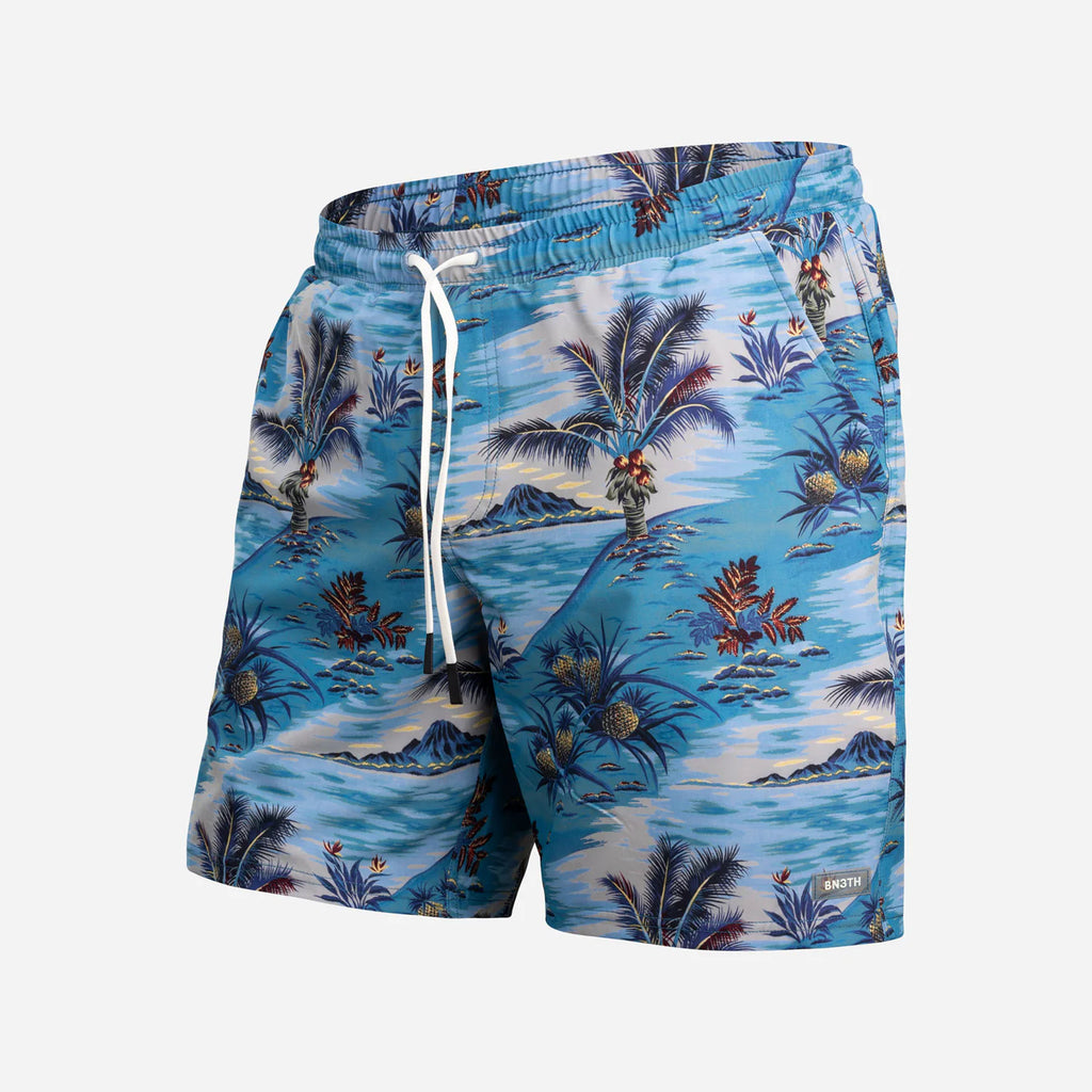 Shoreline 7" Short 2N1 in Vtg Tropics Sand
