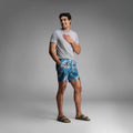 Shoreline 7" Short 2N1 in Vtg Tropics Sand