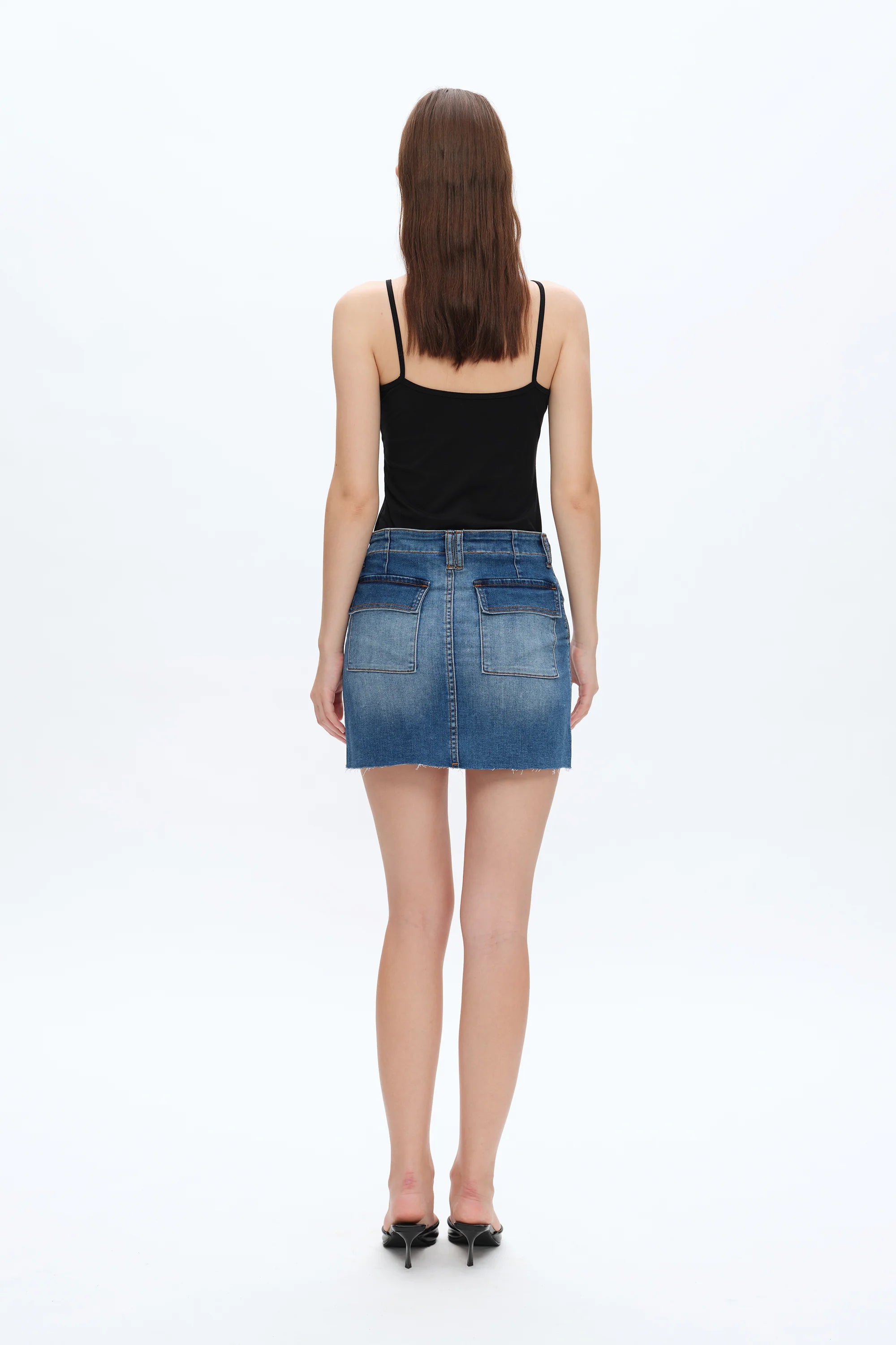 Short Denim Skirt in Softy