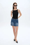 Short Denim Skirt in Softy