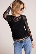 Slim Long Sleeve Lace T