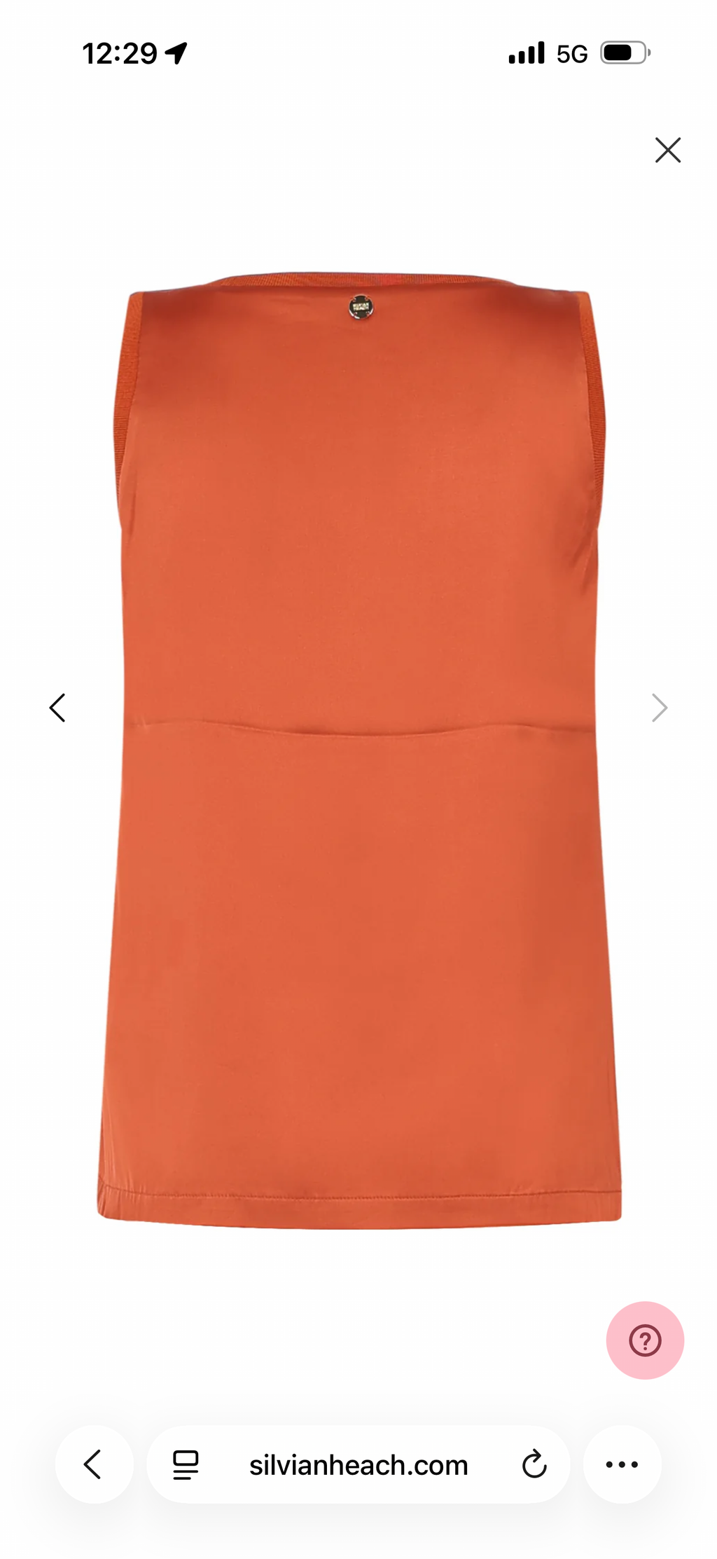 Silvian Heach Terracotta Tank