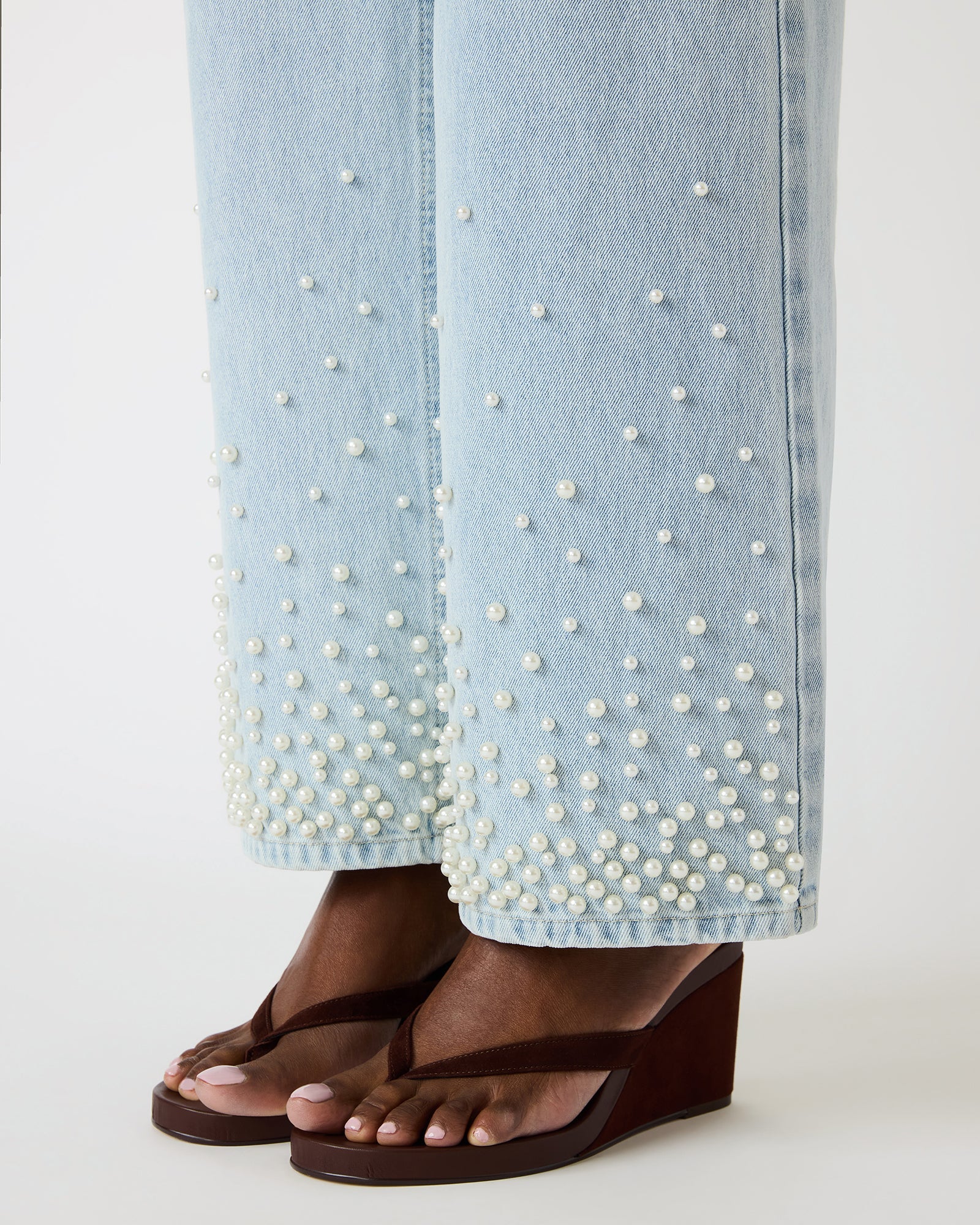 Wide Leg Pearl Jeans