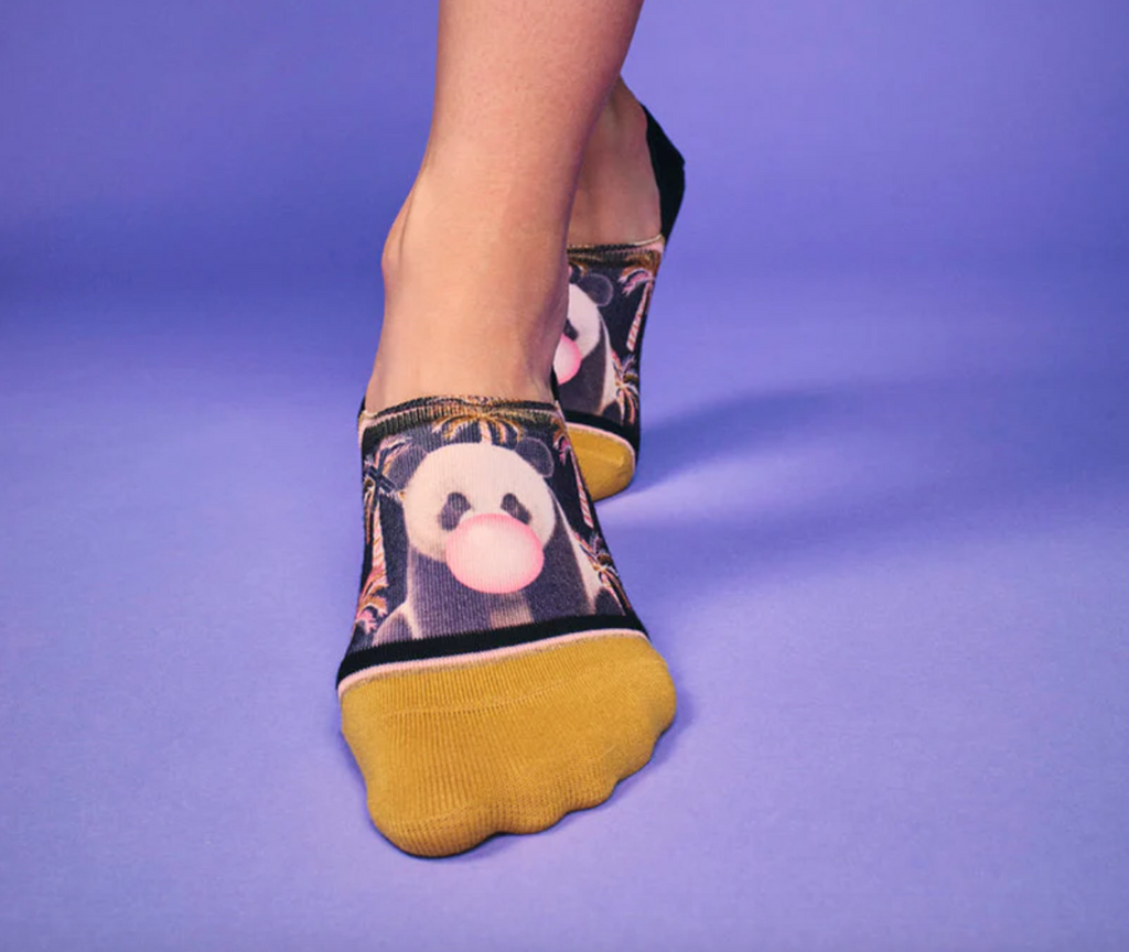 Panda Footie Socks