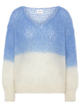 Milana Knit 2-Colored Sky Blue/White