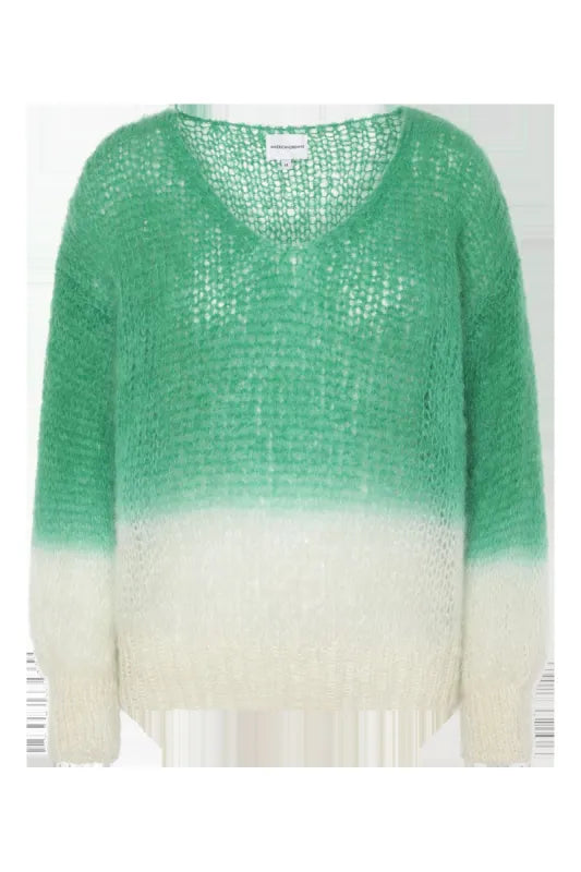 Milana Knit 2-Colored Green/White