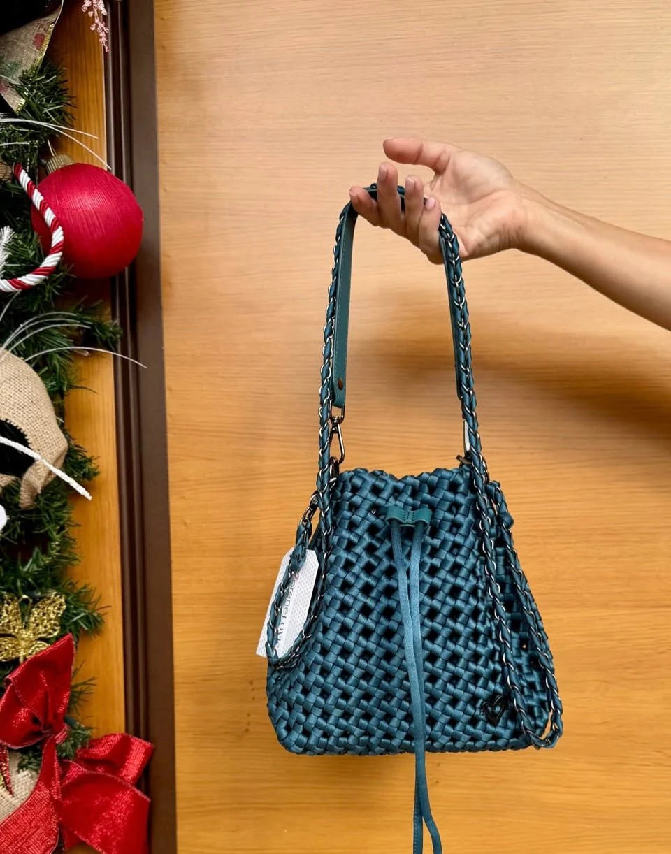 Brant Woven Hand-Knotted Bucket Bag